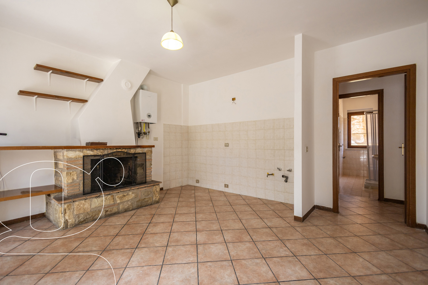 Bilocale con giardino a Monte Castello di Vibio