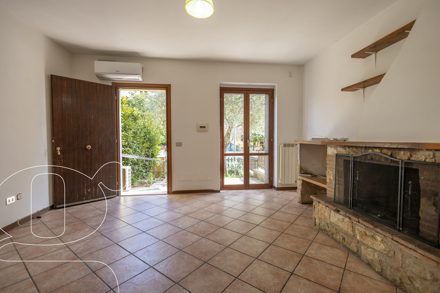 Bilocale con giardino a Monte Castello di Vibio