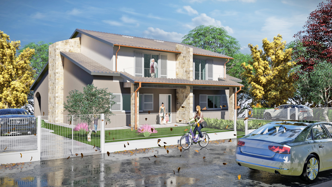 Villa Bifamiliare con giardino a Todi