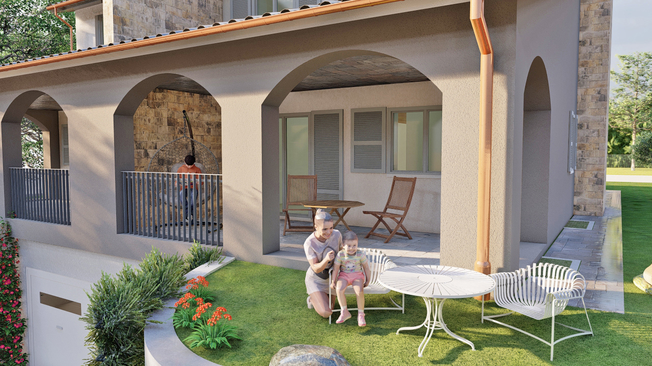 Villa Bifamiliare con giardino a Todi