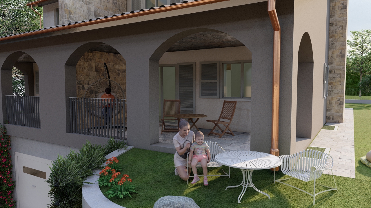 Villa Bifamiliare con giardino a Todi