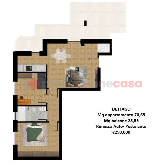 Trilocale nuovo a Bari