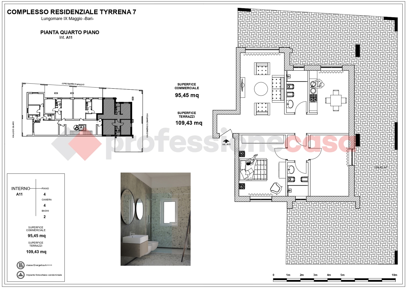 Quadrilocale nuovo a Bari