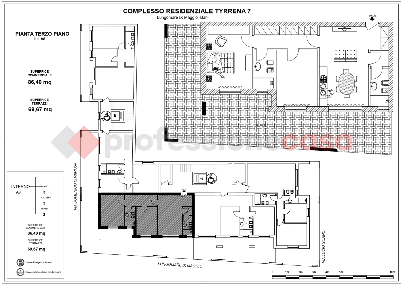 Trilocale nuovo a Bari