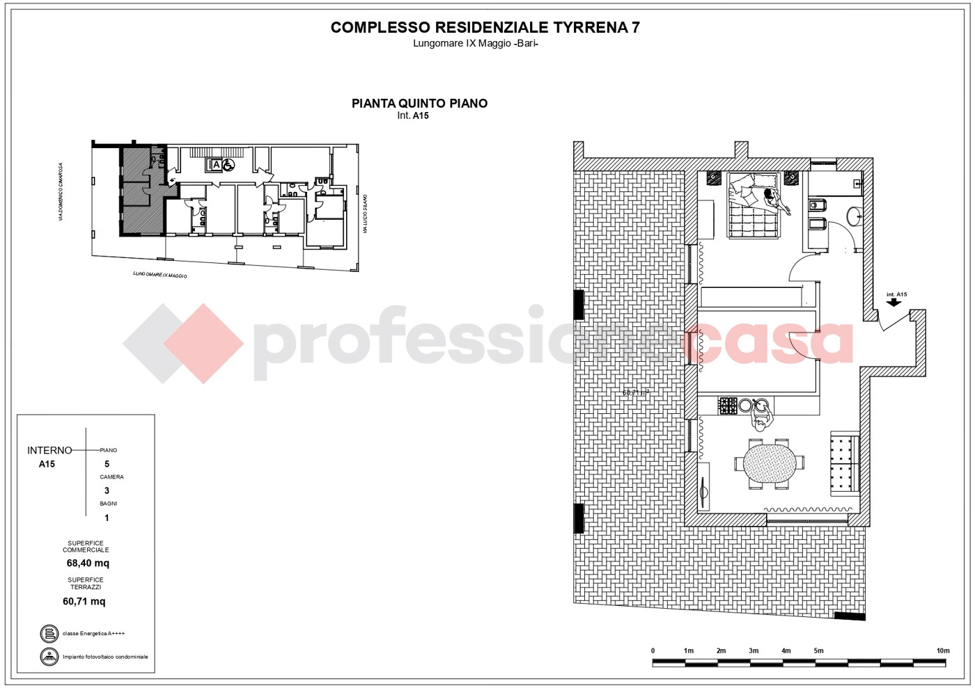 Trilocale nuovo a Bari