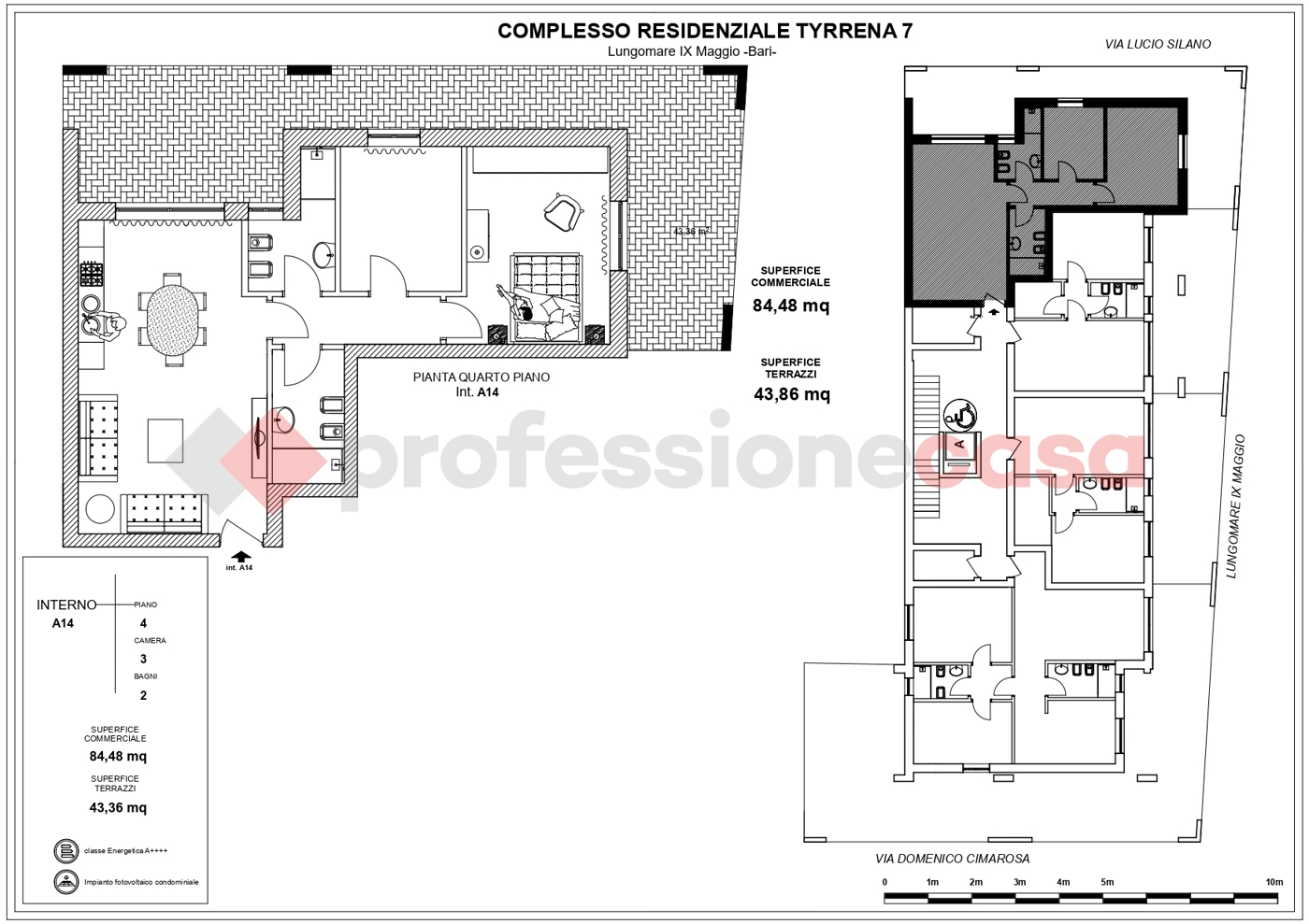 Trilocale nuovo a Bari