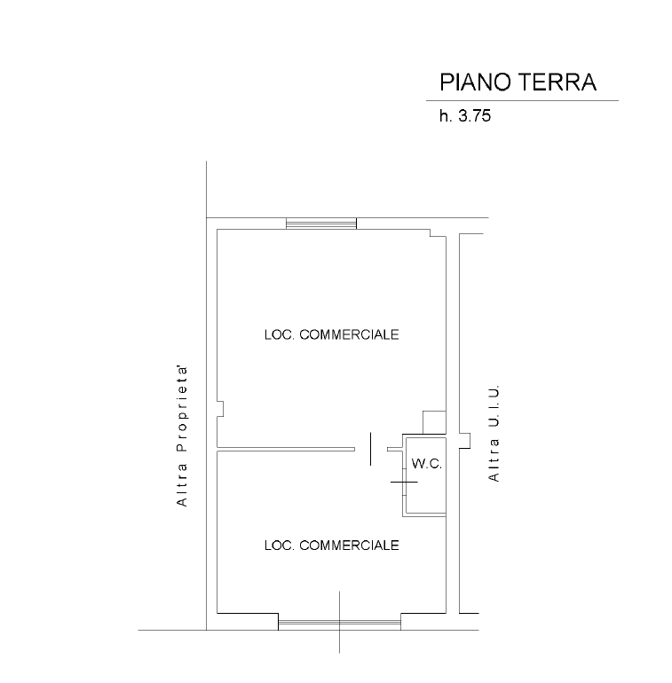 Negozio in affitto a Cassino