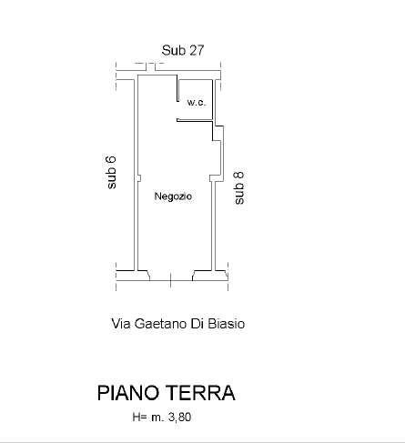 Negozio in affitto a Cassino
