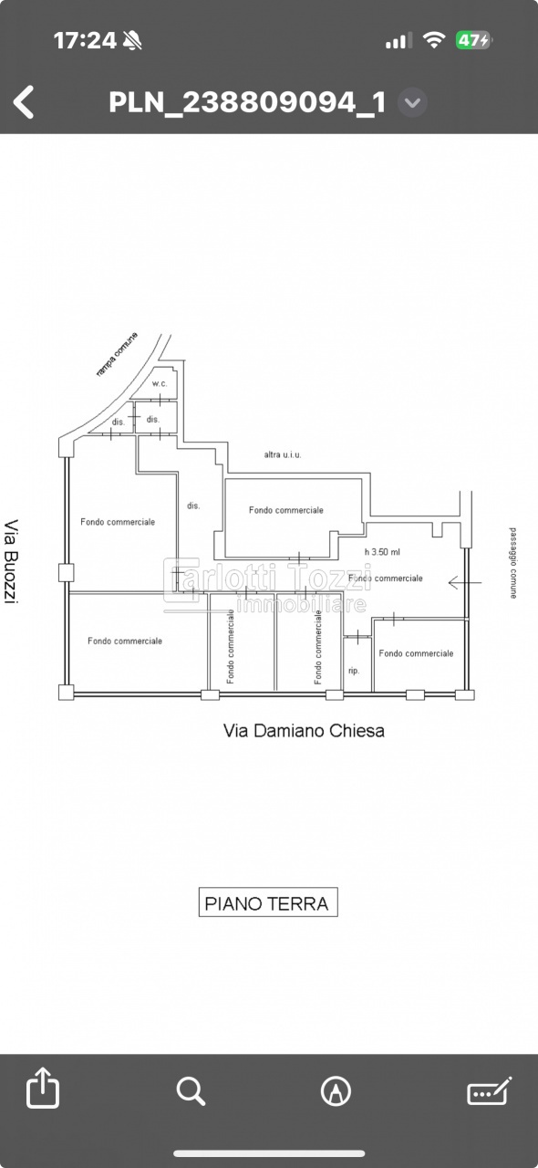 Ufficio con box in via oberdan, Grosseto