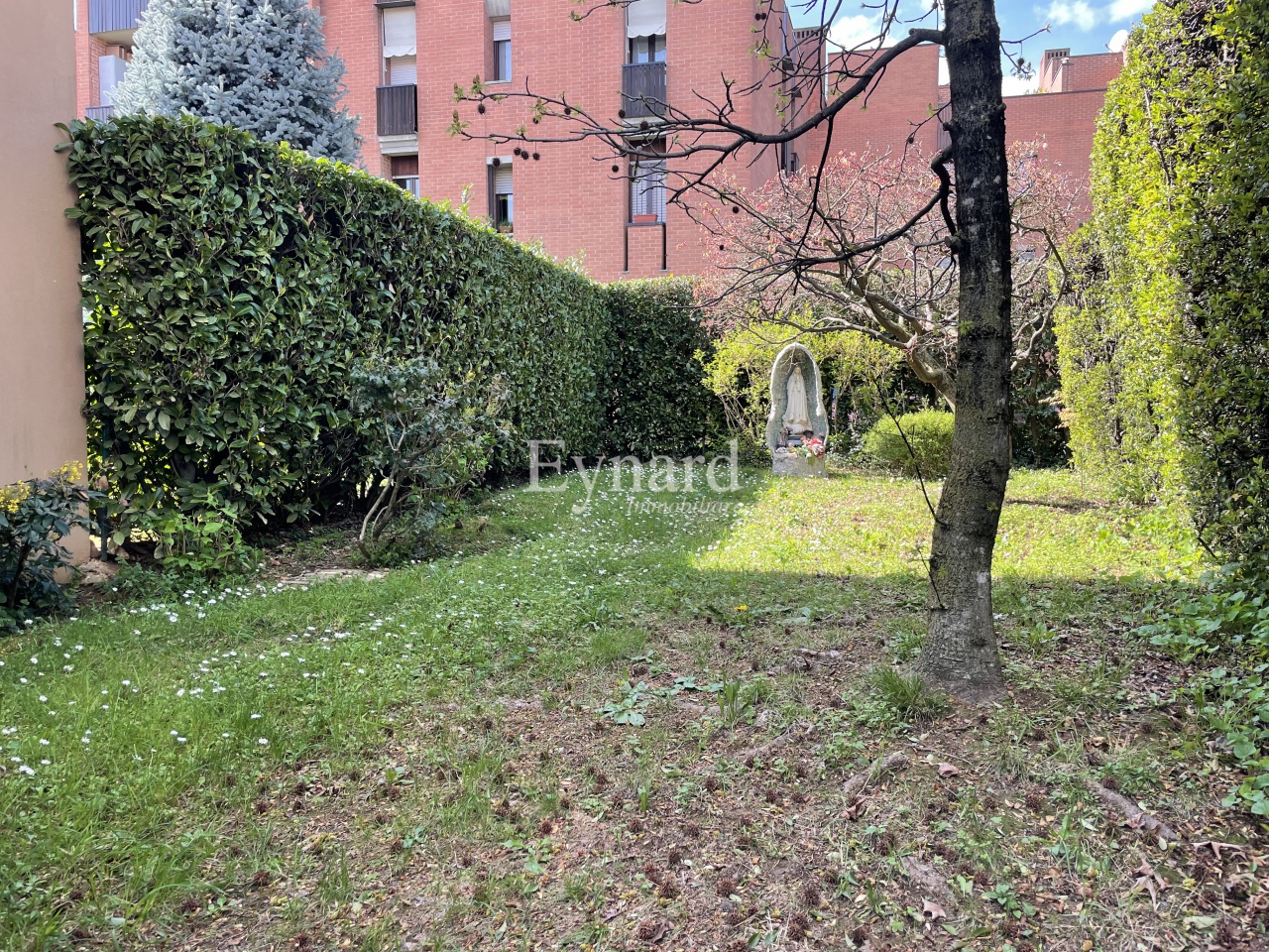 Quadrilocale con giardino a Gorle