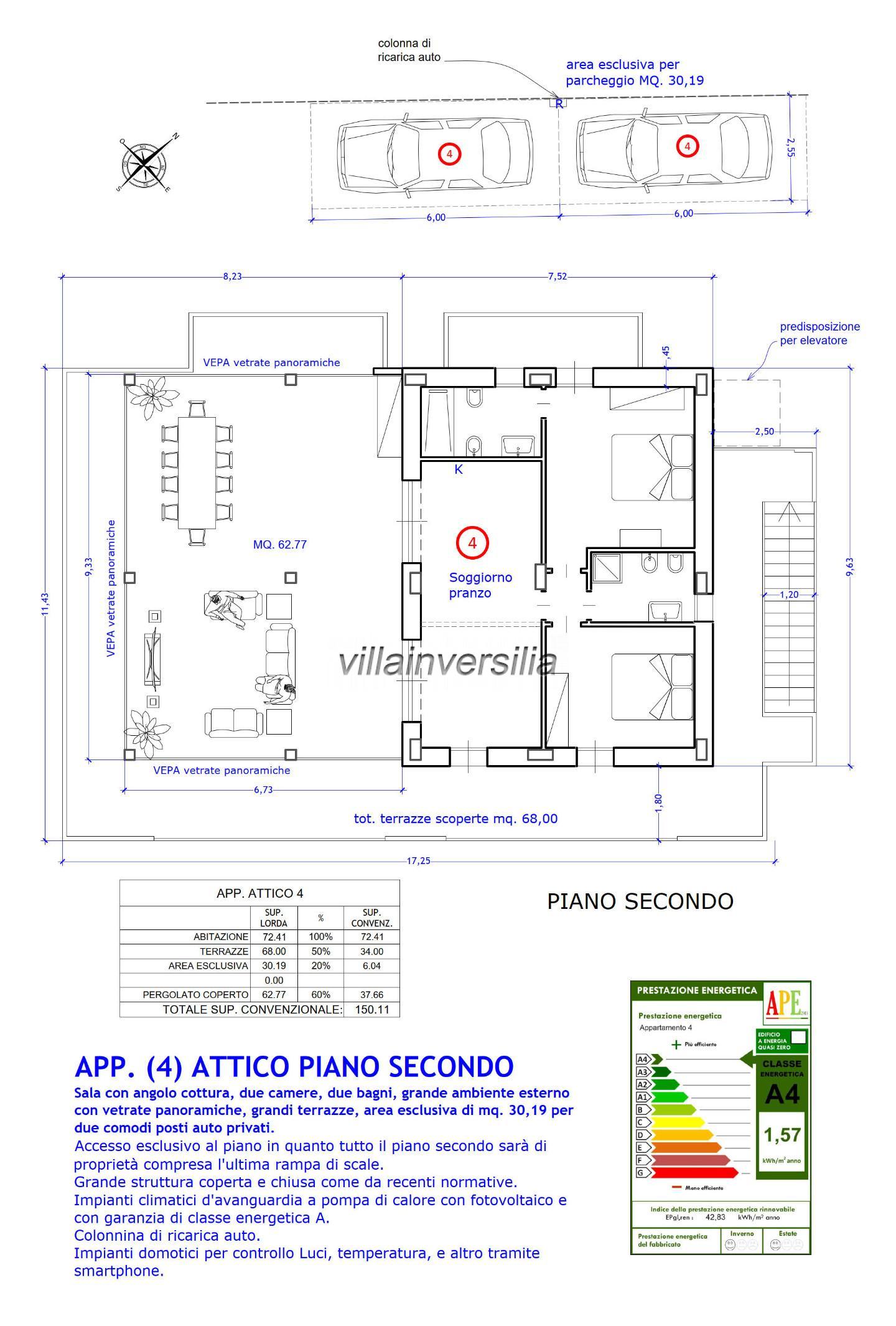 Attico con giardino, Massa marina di