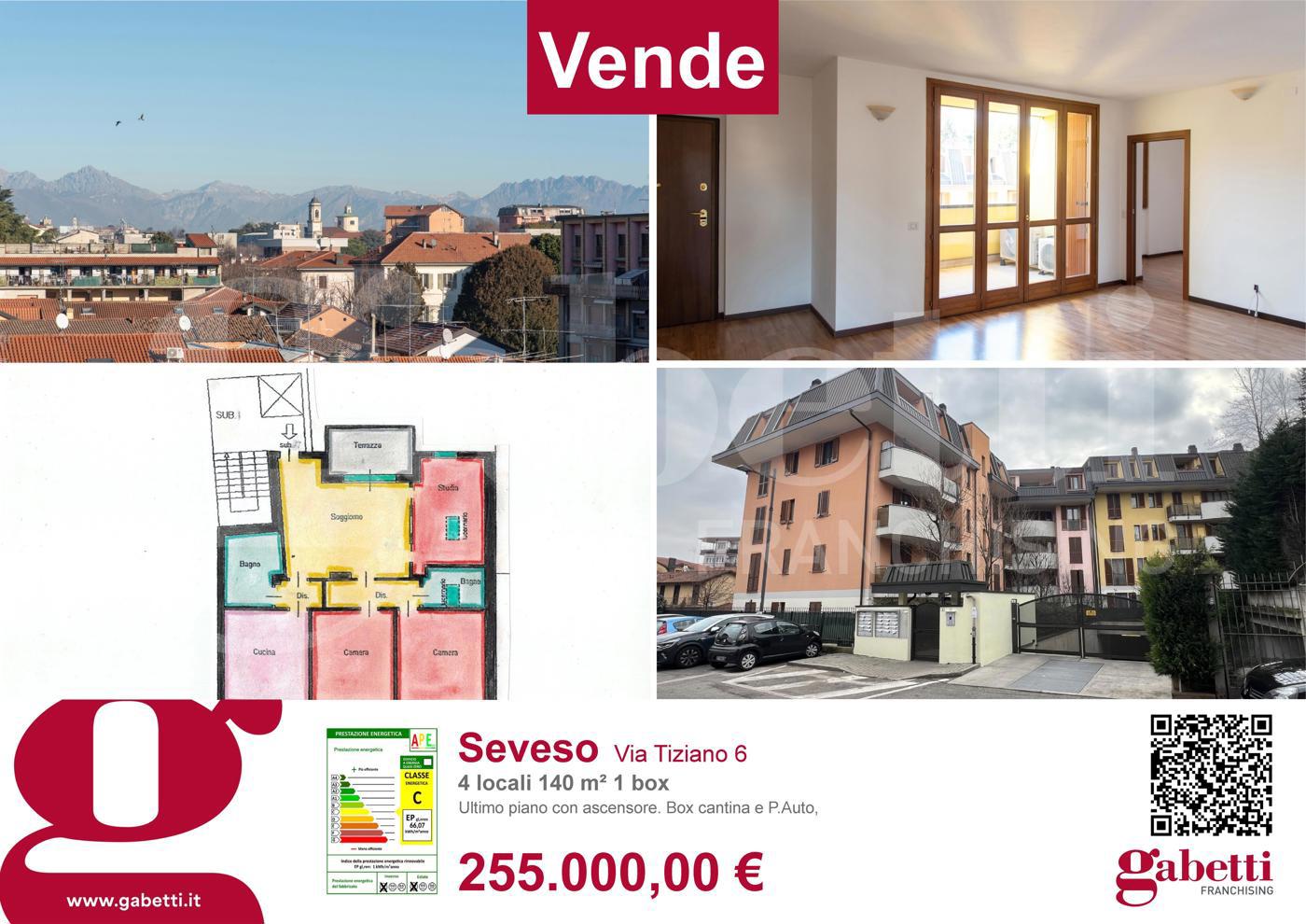 Quadrilocale con box a Seveso