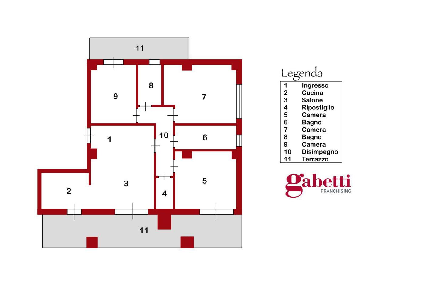 Trilocale classe A4 a Salerno