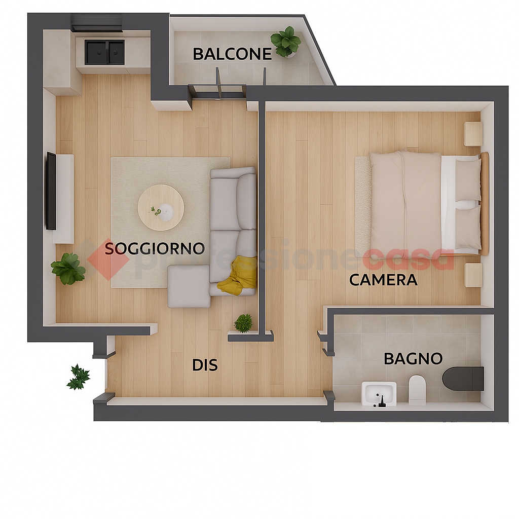 Bilocale classe A1 a Rescaldina