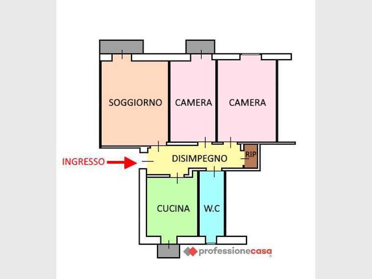 Trilocale da ristrutturare a Foggia