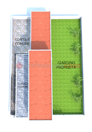 Trilocale con giardino a Parabiago