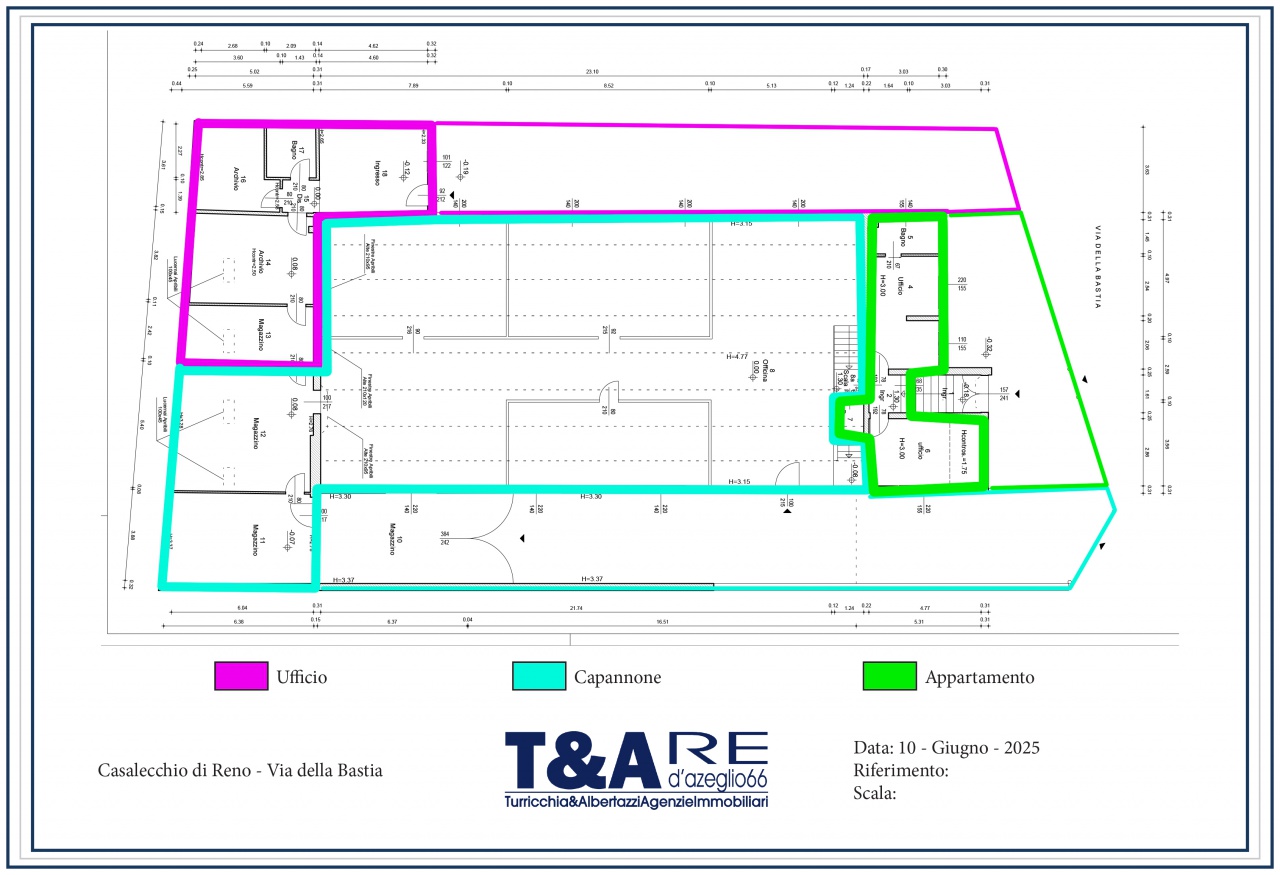 Laboratorio con giardino in via della bastia, Casalecchio di Reno