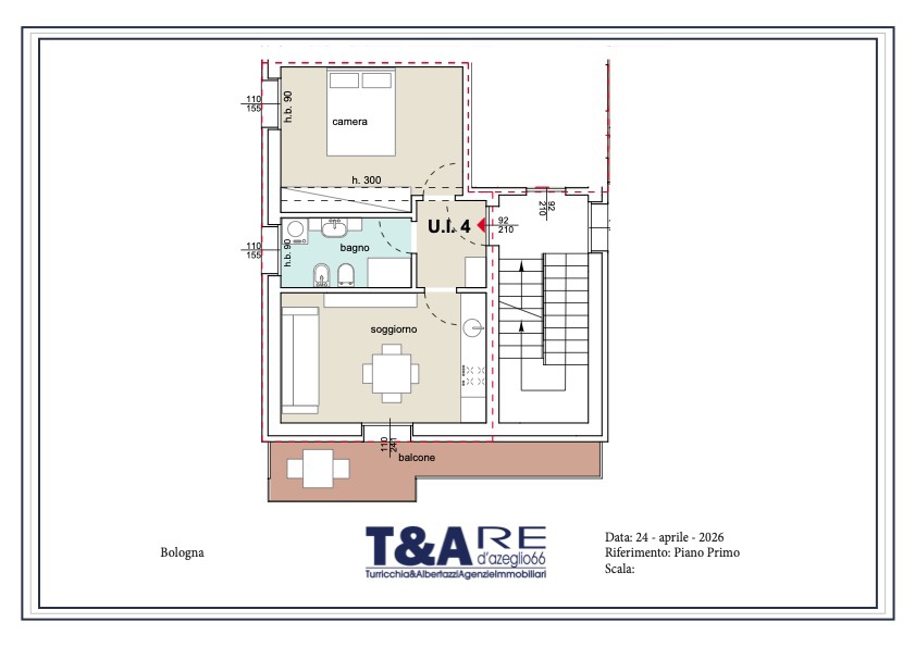 Bilocale ristrutturato a Bologna