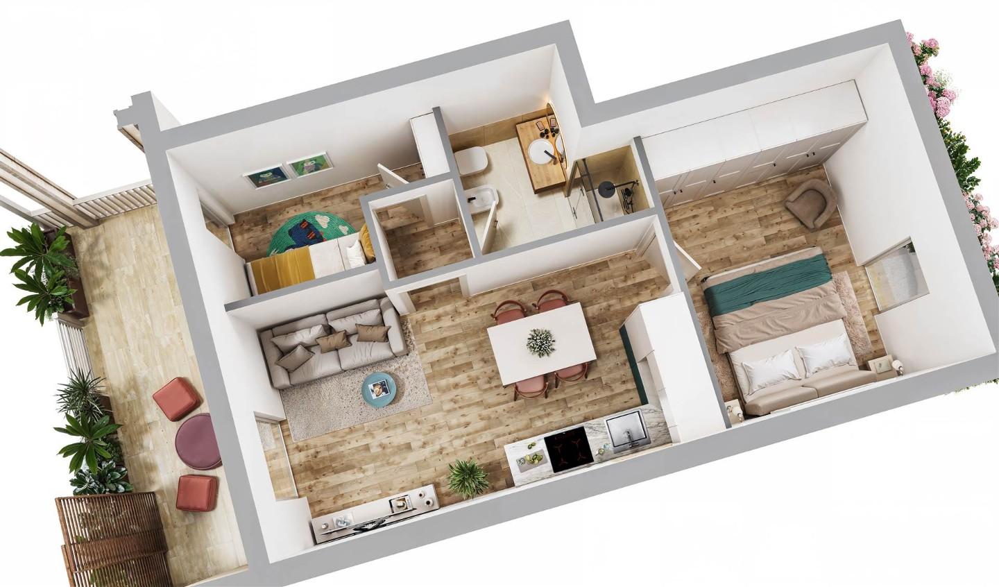 Villa Quadrifamiliari con giardino, Cecina marina