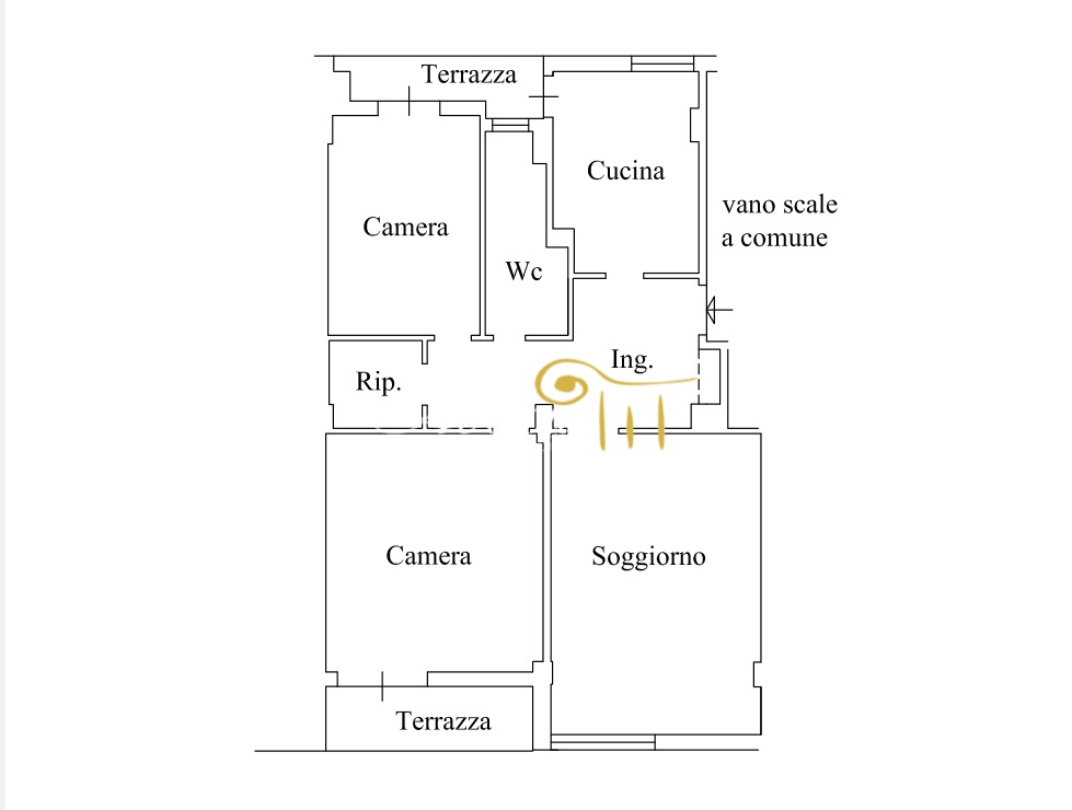 Quadrilocale con terrazzo in via gordigiani, Firenze
