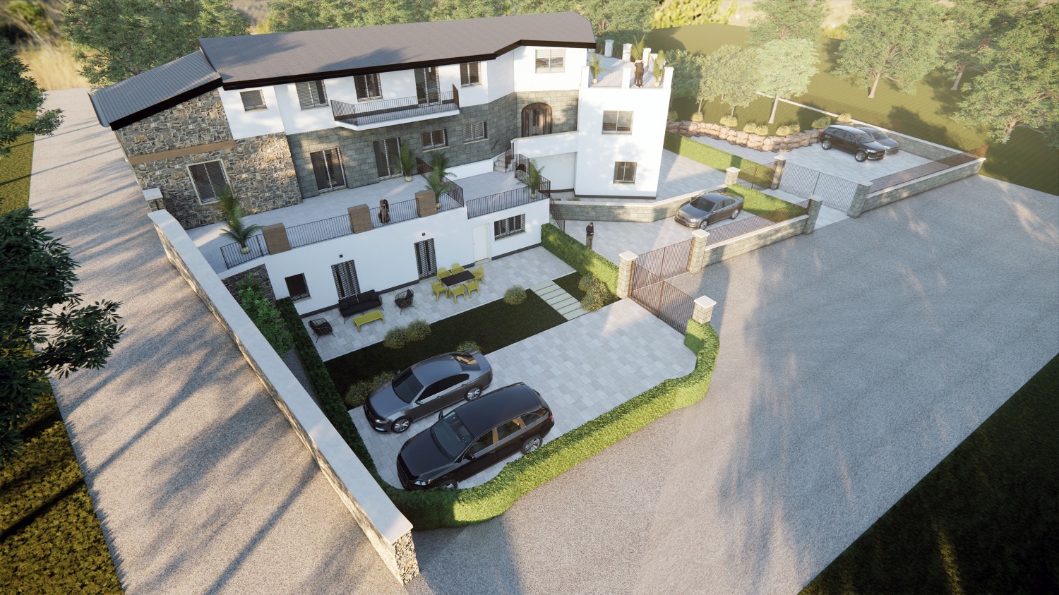 Trilocale con terrazzo a Grottaferrata