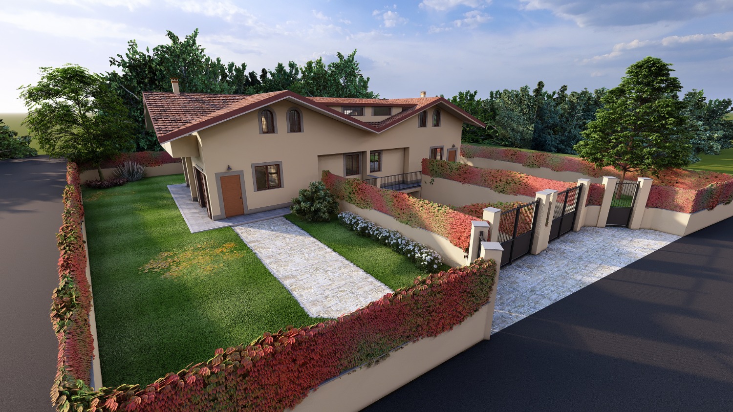 Villa con box a Grottaferrata