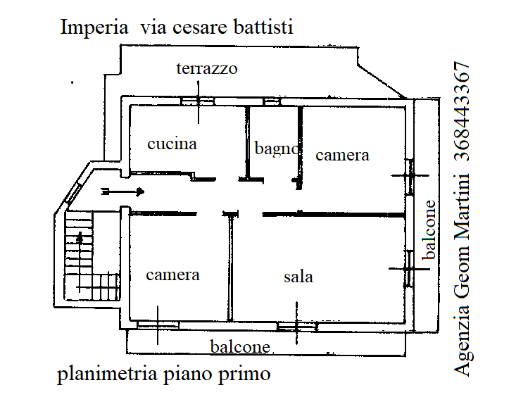 Appartamento con giardino a Imperia