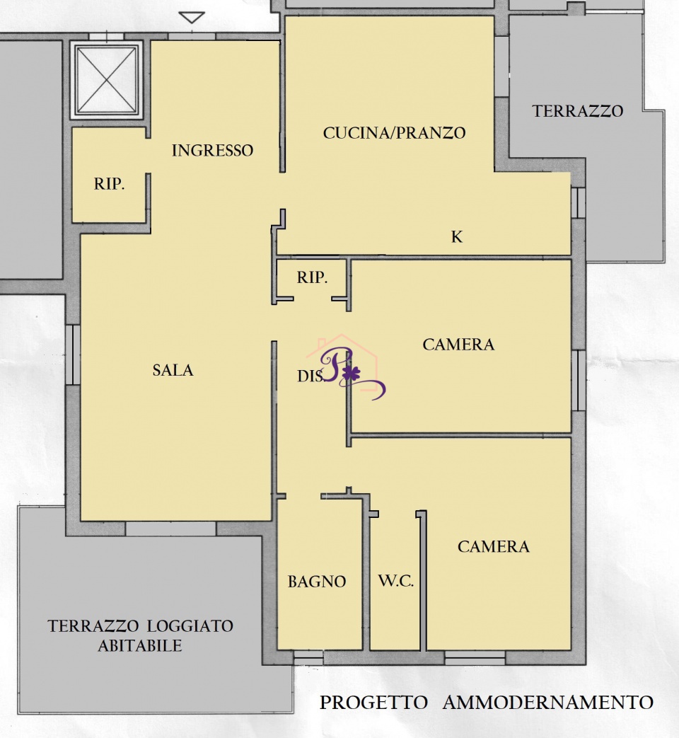 Quadrilocale con terrazzo a Prato