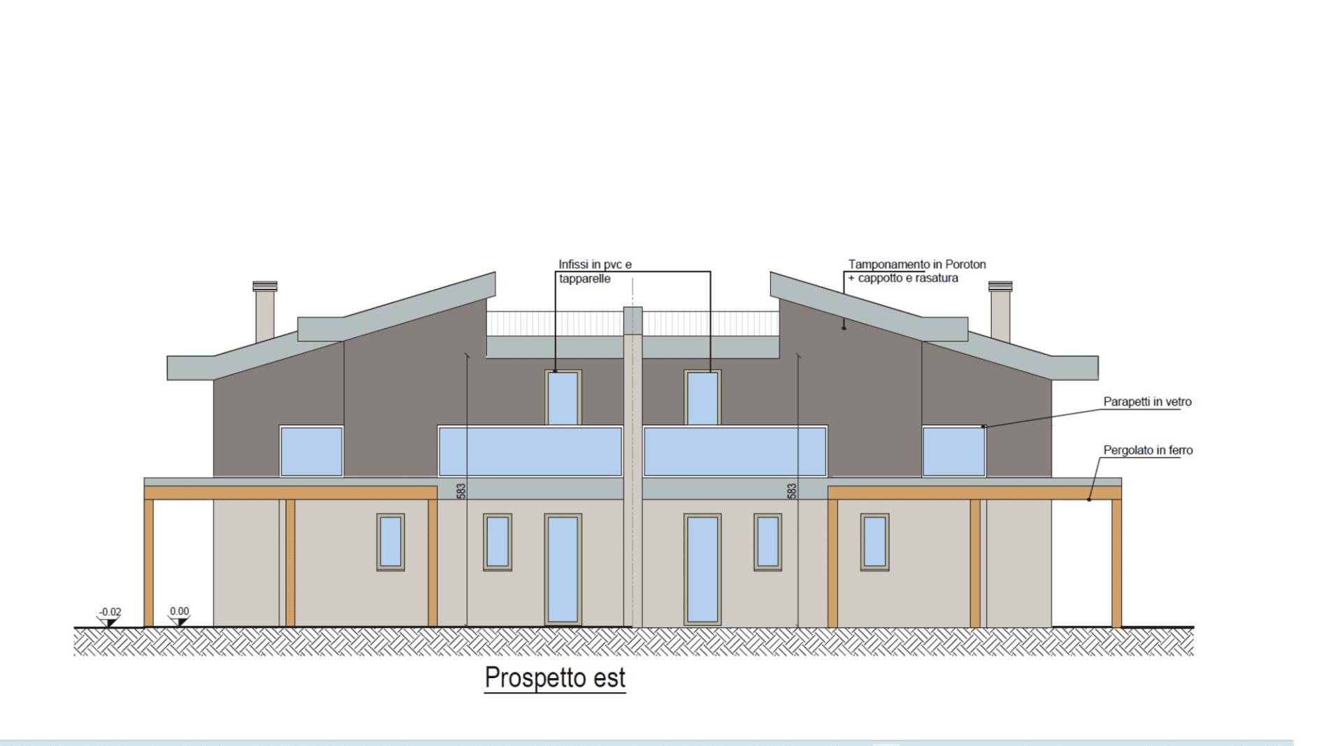 Villetta bifamiliare in vendita a Cesena, Borgo di Ronta