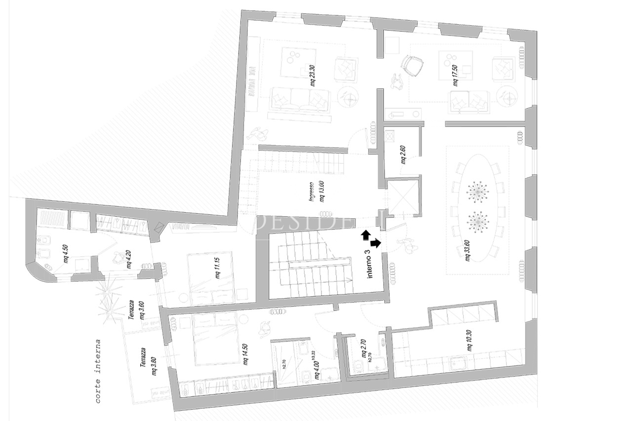 Attico con terrazzo in piazza dell'indipendenza, Grosseto