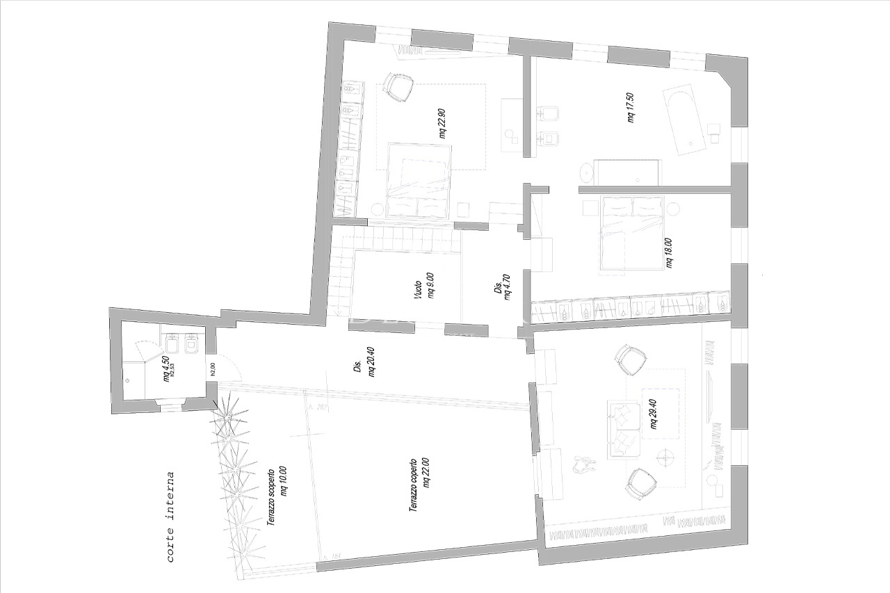 Attico con terrazzo in piazza dell'indipendenza, Grosseto