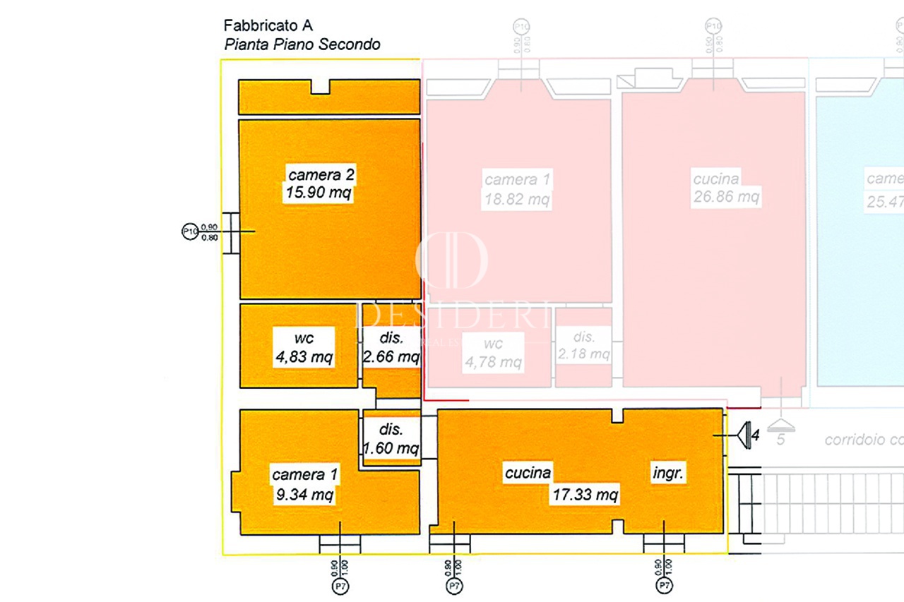 Trilocale arredato in affitto in via andrea del sarto, Grosseto