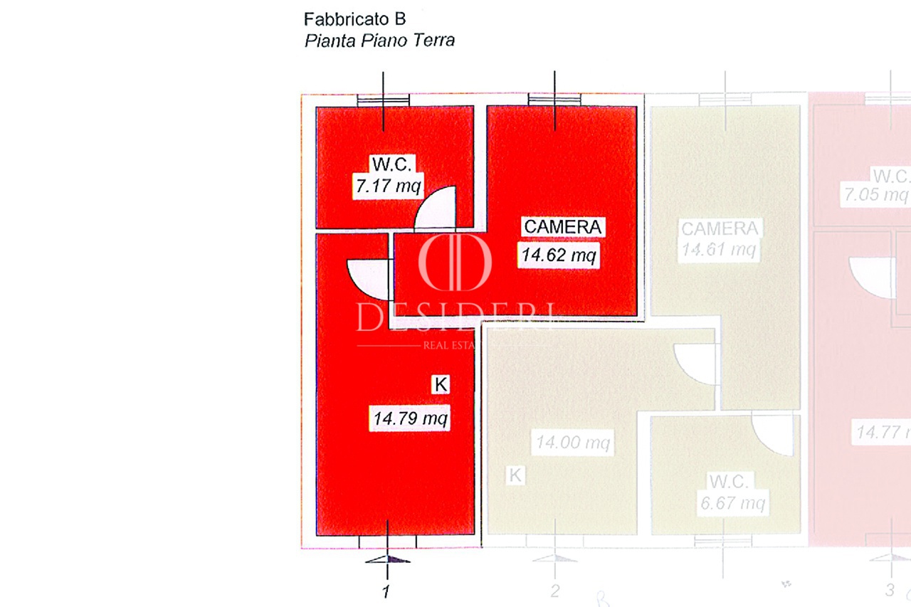 Bilocale arredato in affitto in via andrea del sarto, Grosseto