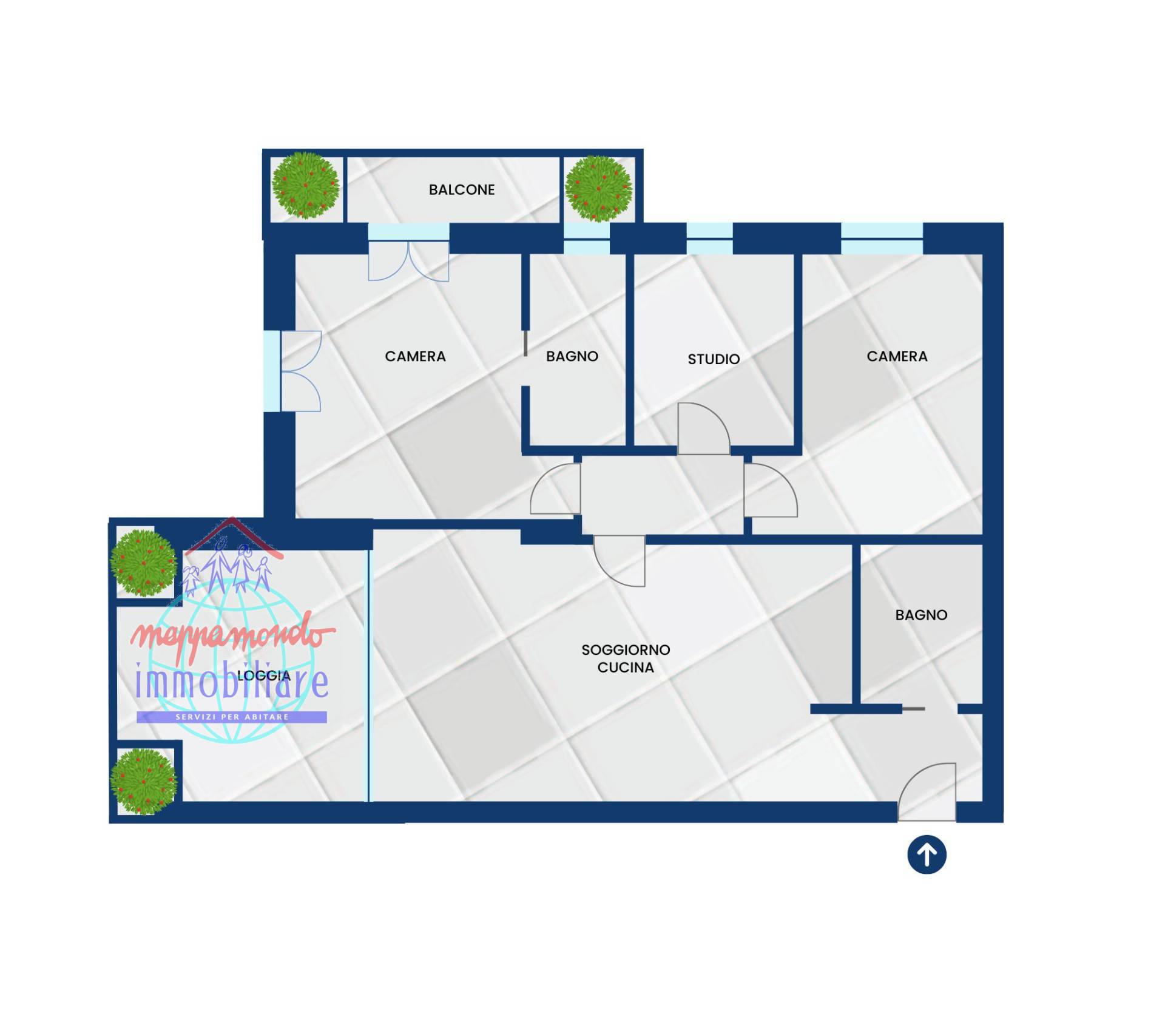 Appartamento in vendita a Calderara di Reno, Calderara di Reno