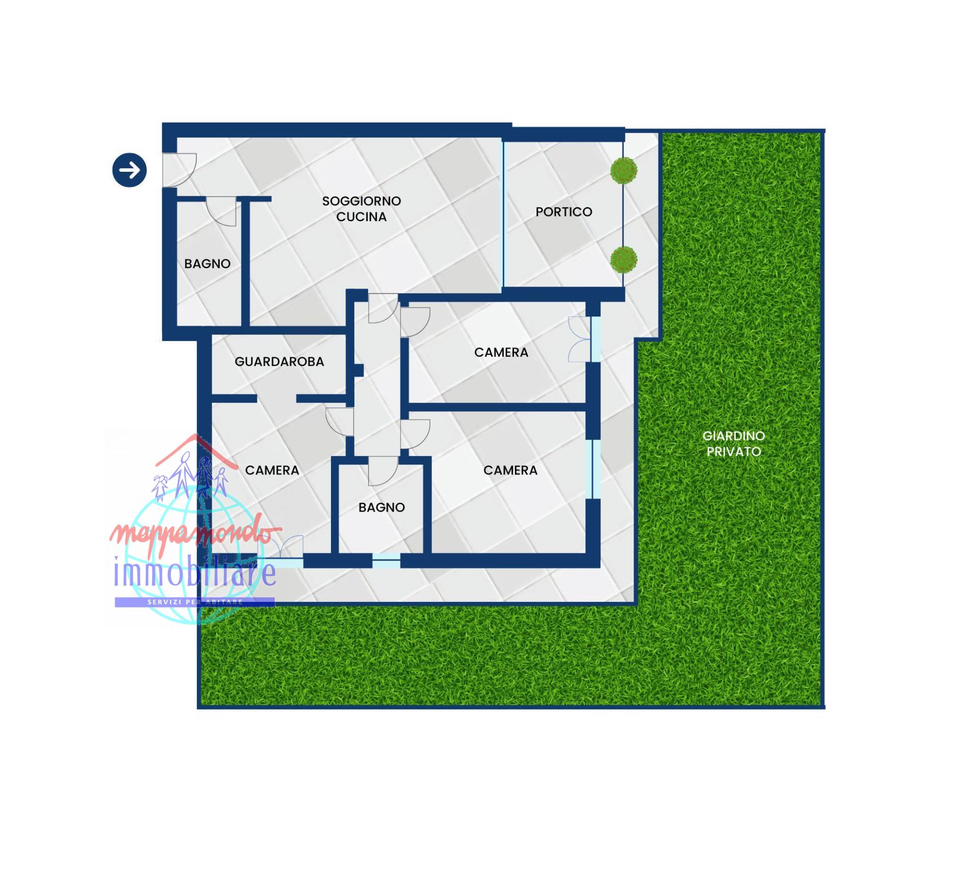 Appartamento in vendita a Calderara di Reno, Calderara di Reno