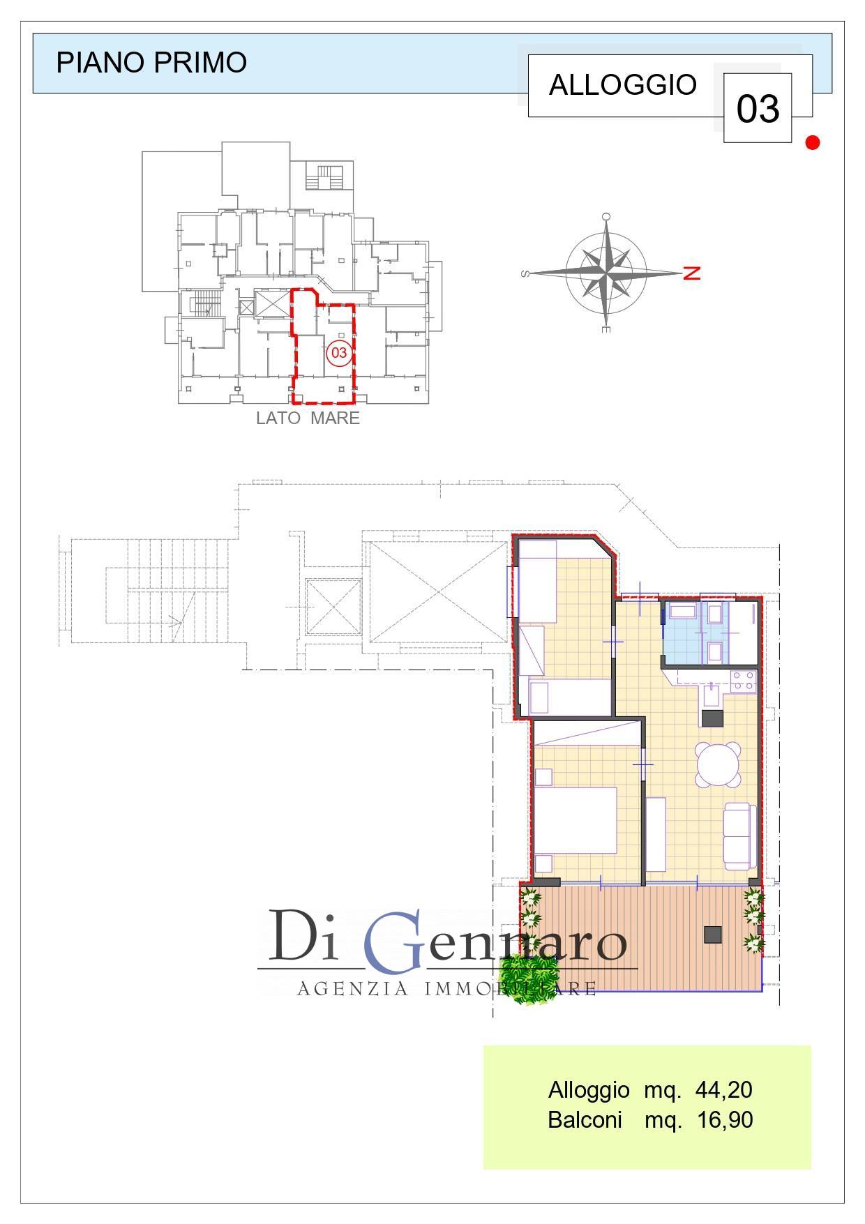 Appartamento in vendita a Alba Adriatica, Zona Mare