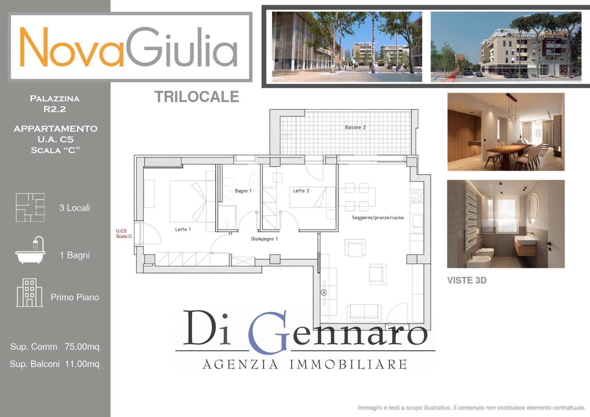 Trilocale in vendita a Giulianova, Villa Pozzoni