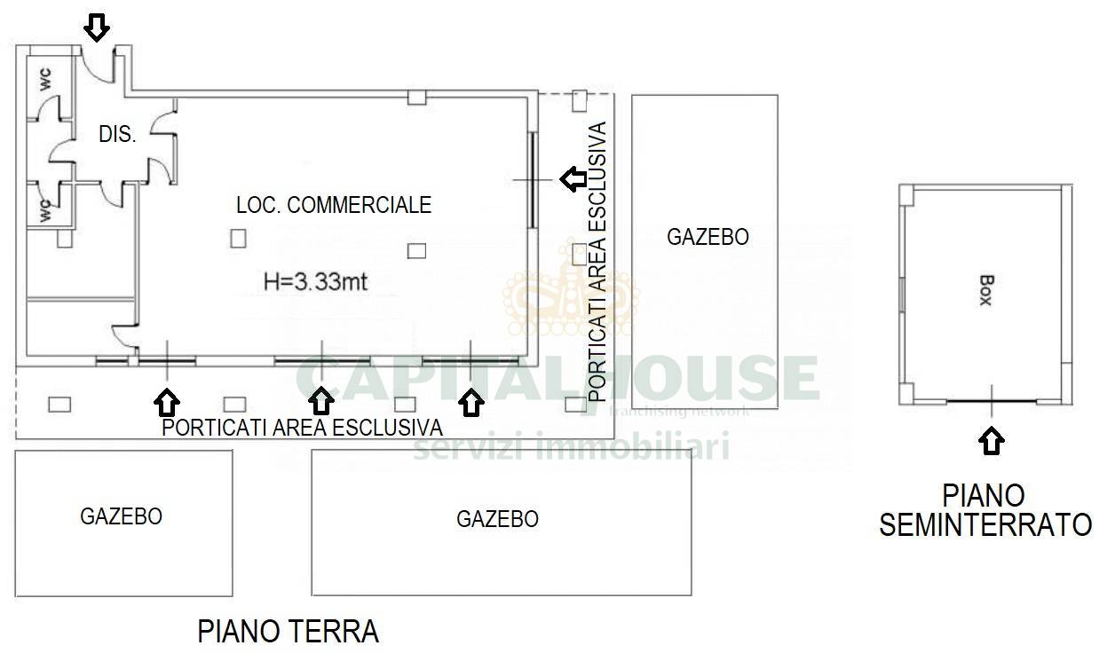 Commerciale in vendita a Portico di Caserta