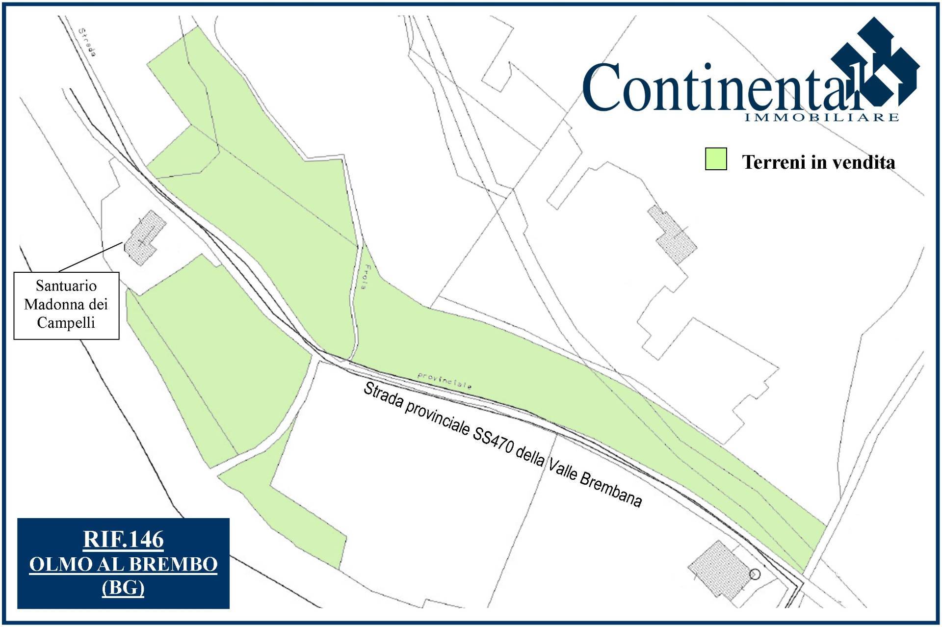 Terreno agricolo in vendita a Olmo al Brembo