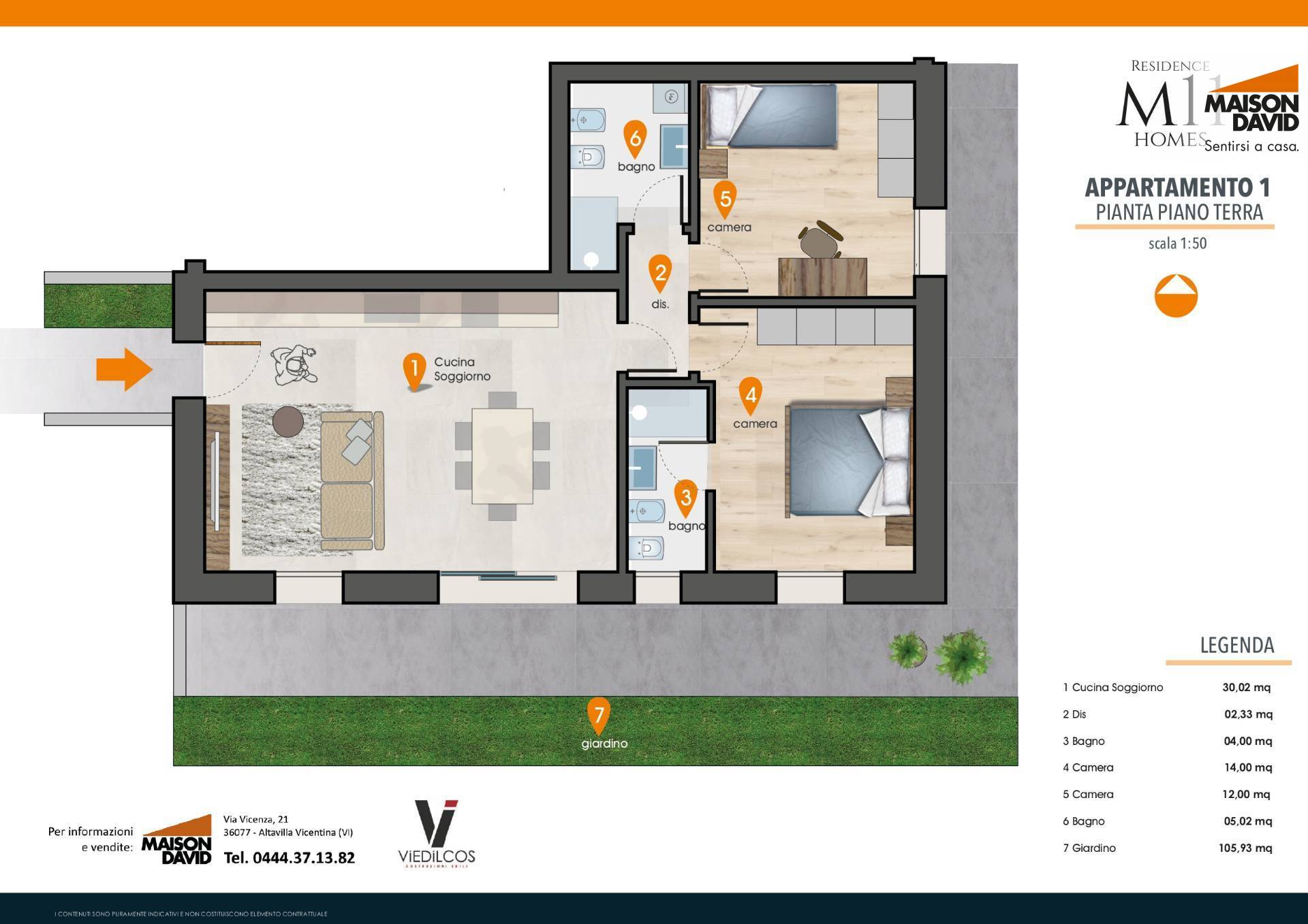 Bicamere in vendita a Torri di Quartesolo, Marola