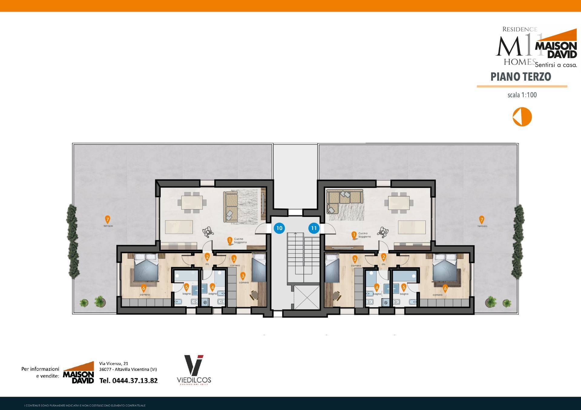 Attico in vendita a Torri di Quartesolo, Marola