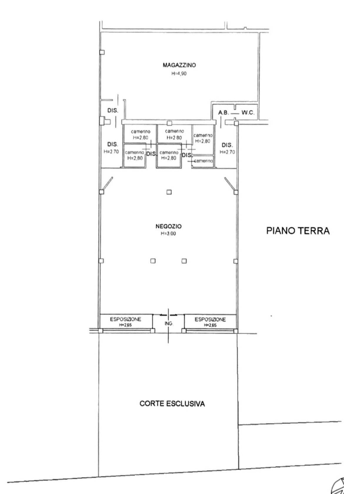 Locale commerciale in vendita a Fabriano, SEMI PERIFERIA