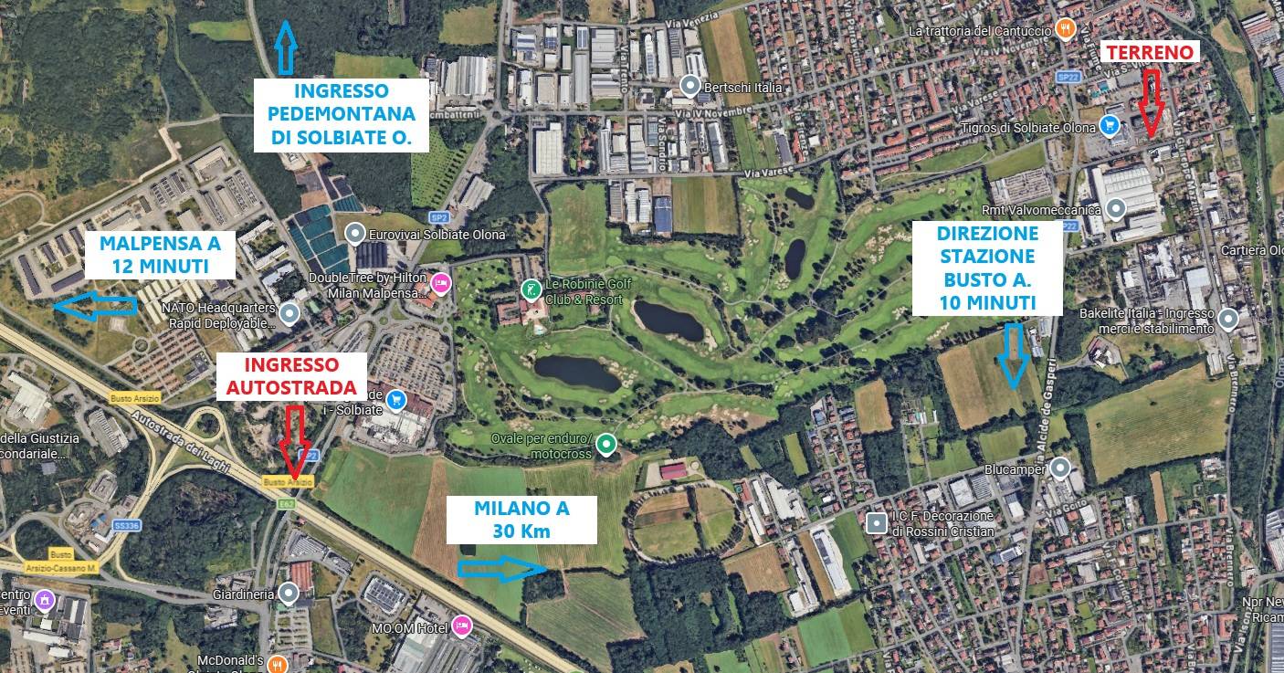Terreno edificabile in vendita a Solbiate Olona
