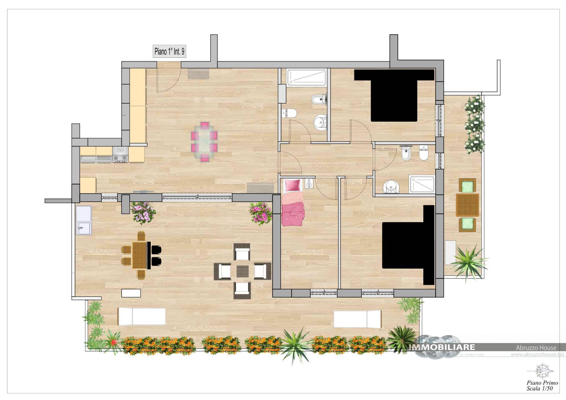 Appartamento in vendita a Tortoreto, Tortoreto Lido