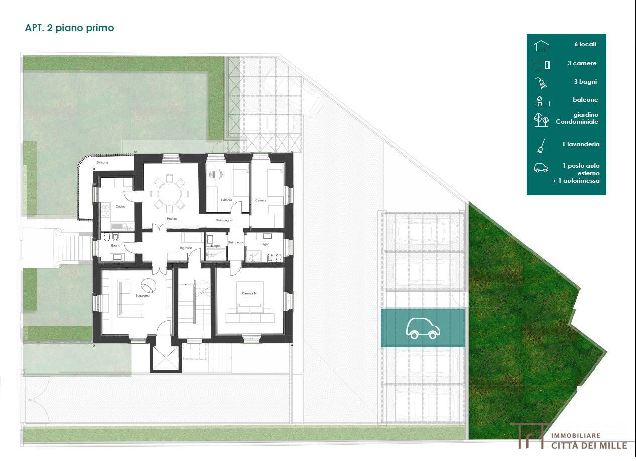 Quadrilocale in vendita a Bergamo, Borgo S. Caterina