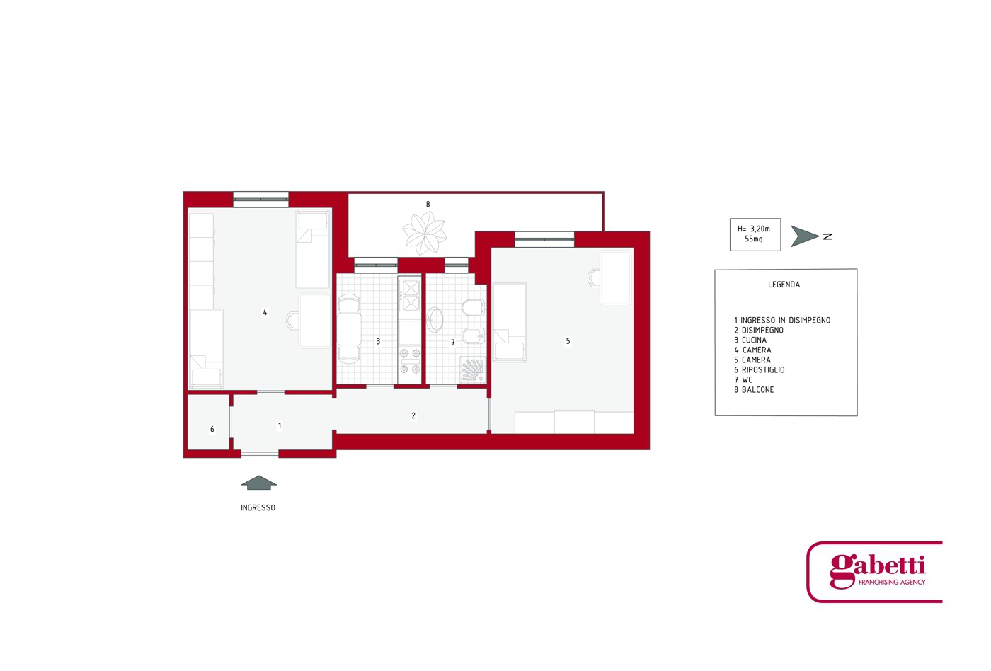 Bilocale arredato in affitto a Napoli