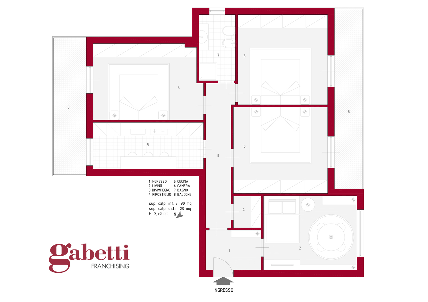 Quadrilocale in affitto a Napoli