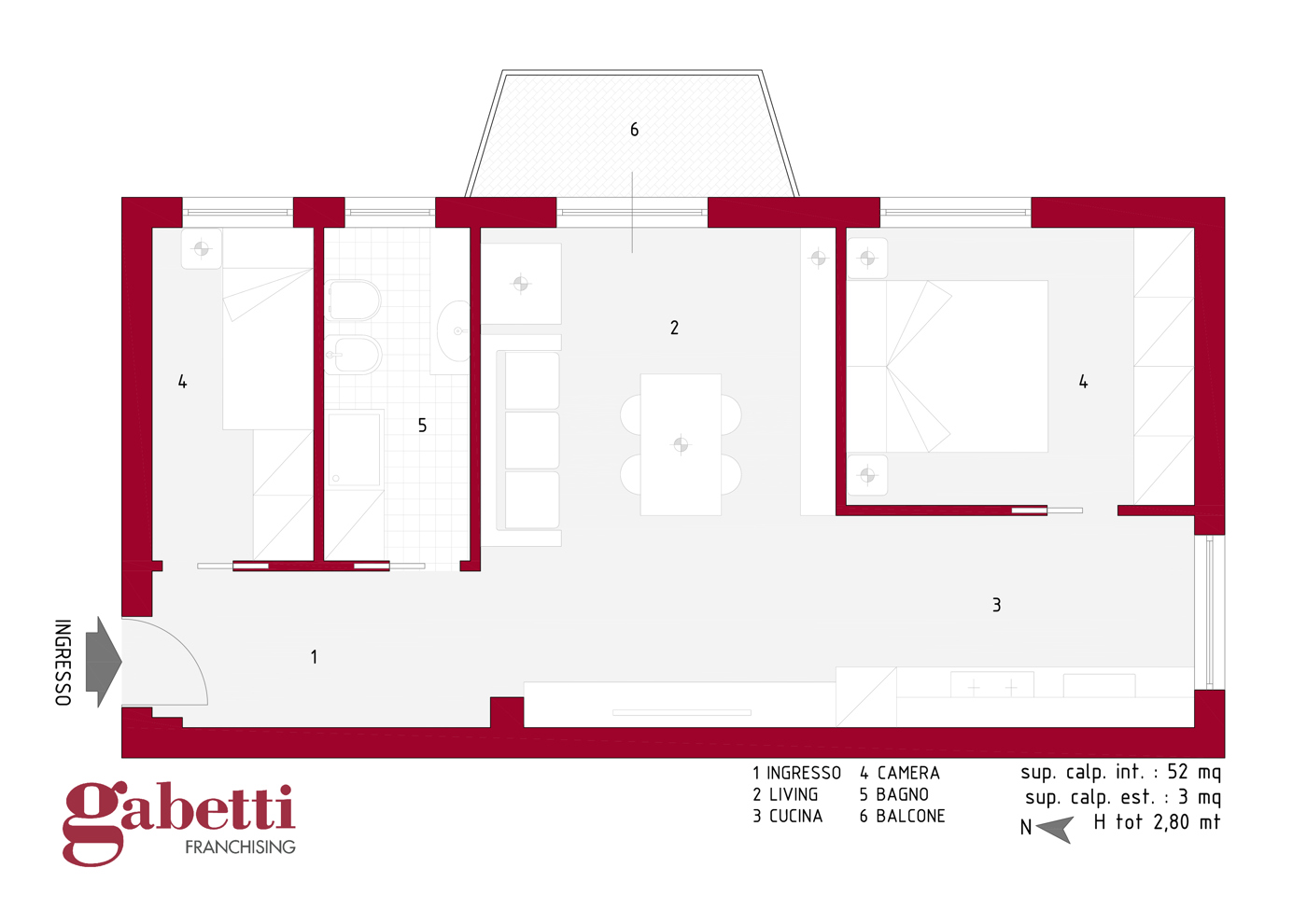 Trilocale in affitto a Napoli