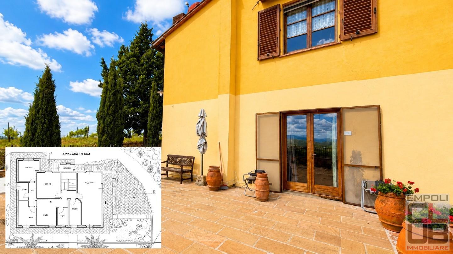 Villa con giardino, Castelfiorentino petrazzi