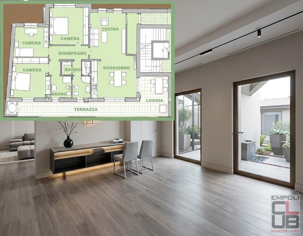 Appartamento con terrazzo a Montelupo Fiorentino
